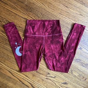 Purusha People Ruby Red Moon Leggings
